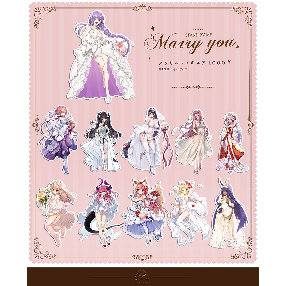 二手出清 同人 壓克力立牌 Fate Fgo 凜巴御前花嫁 蝦皮購物