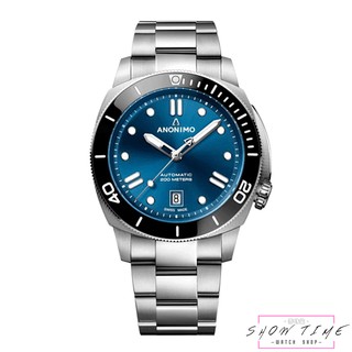 ANONIMO 義式皇家海軍潛水機械錶-鋼帶/寧靜藍 AM-5009.09.103.M01 [ 秀時堂 ]