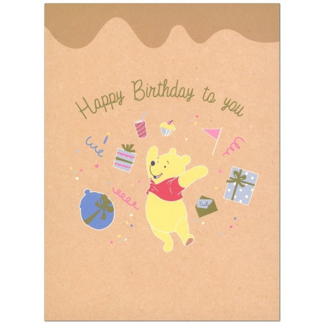 APJ Disney Honeycomb Cake Birthday Card 生日卡/ Winnie eslite誠品