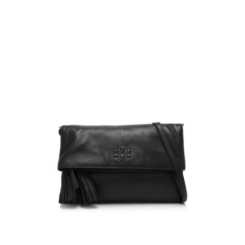 Tory Burch thea foldover crossbody 摺疊流蘇肩背斜背包/手拿包 二手