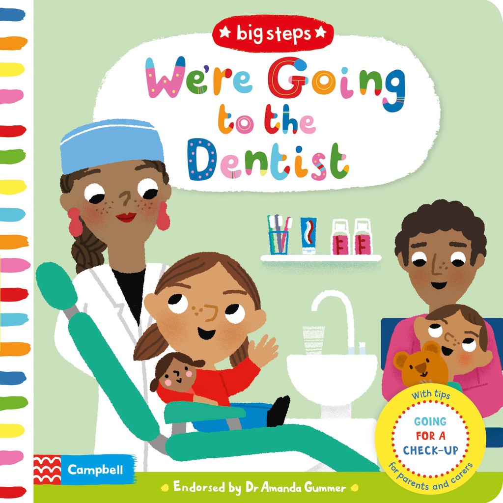 【Campbell】Big steps 硬頁推拉操作書 We're Going to the Dentist