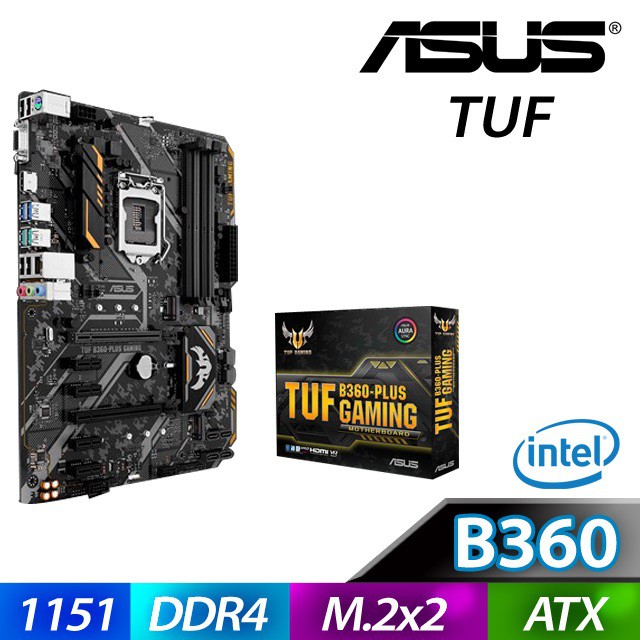 【免運費】 華碩 TUF B360 PLUS GAMING 主機板 B360-PLUS