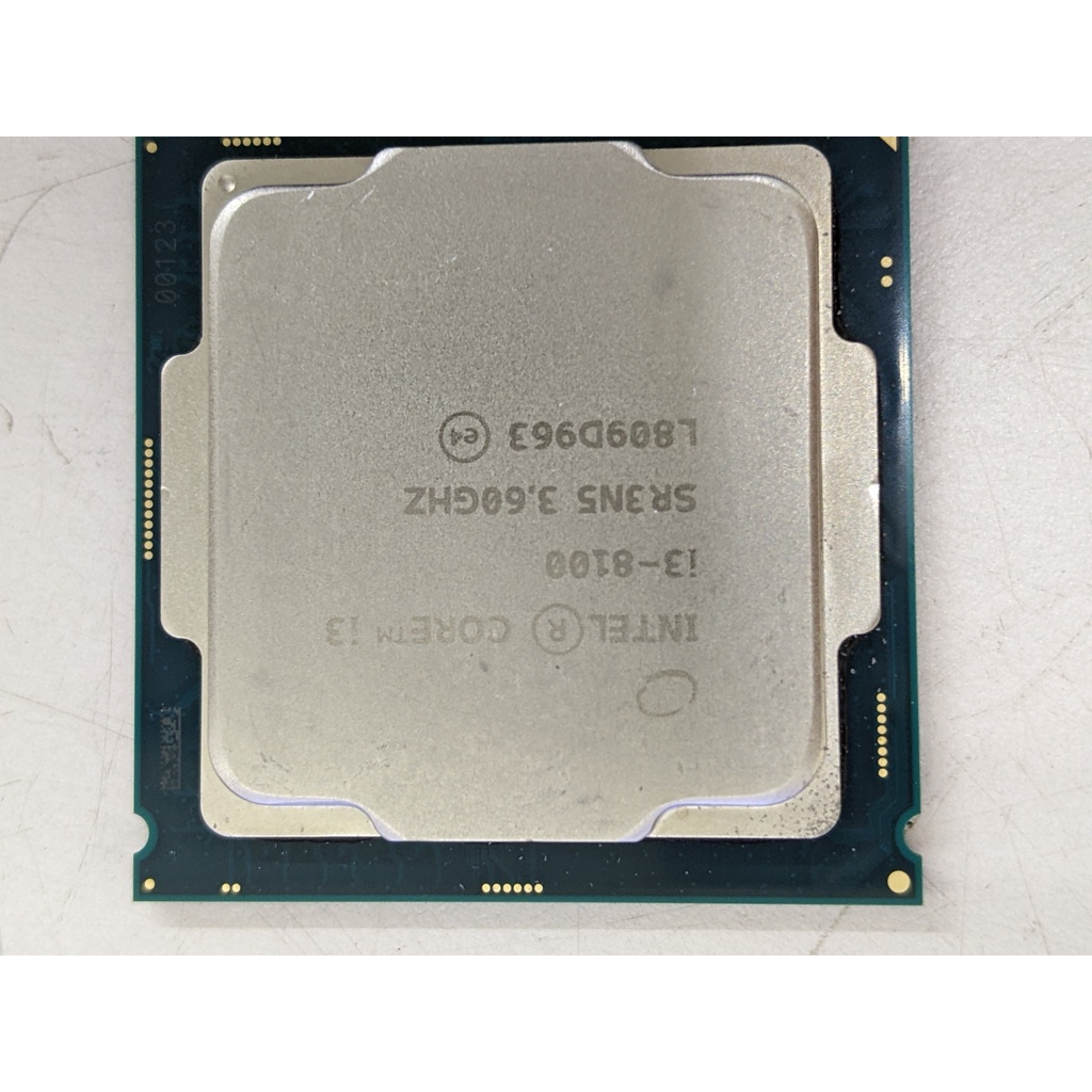 Intel Core  i3-8100  3.6G  1151腳位 二手良品 無風扇