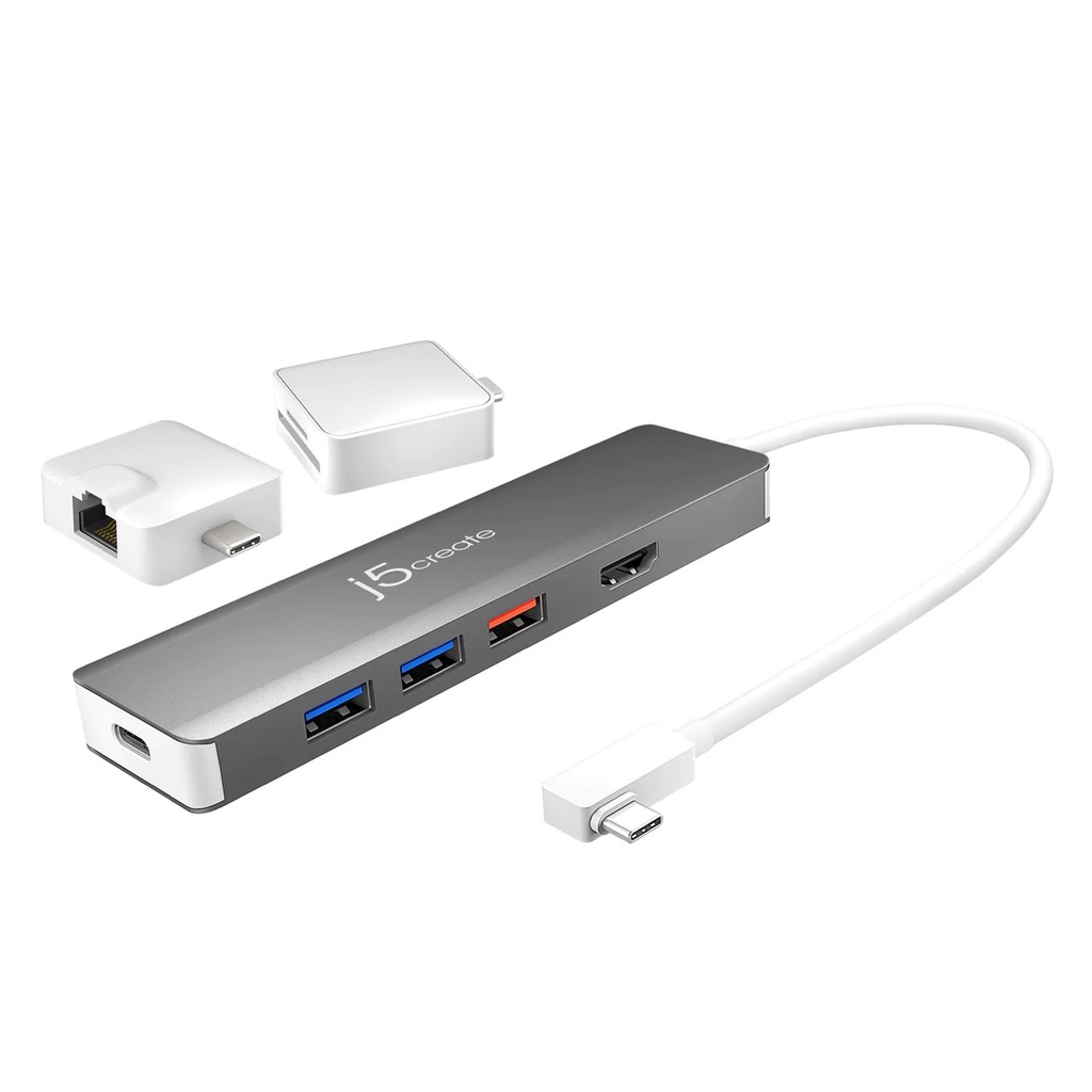 j5create 凱捷 USB-C Gen2 二代超高速擴充集線器附USB-C轉接模組 JCD375