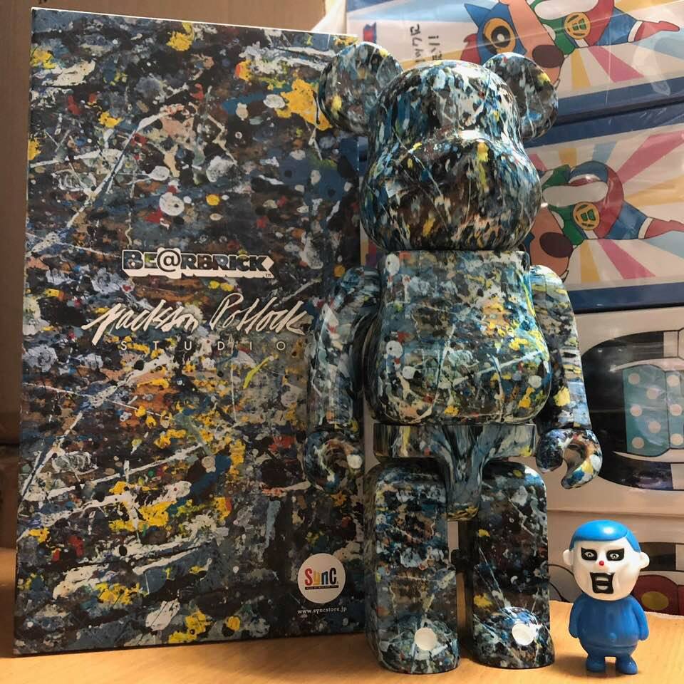 Be@rbrick 極度潮 美學公仔  藝術家Jackson Pollock 潑墨一代 400% 已拆