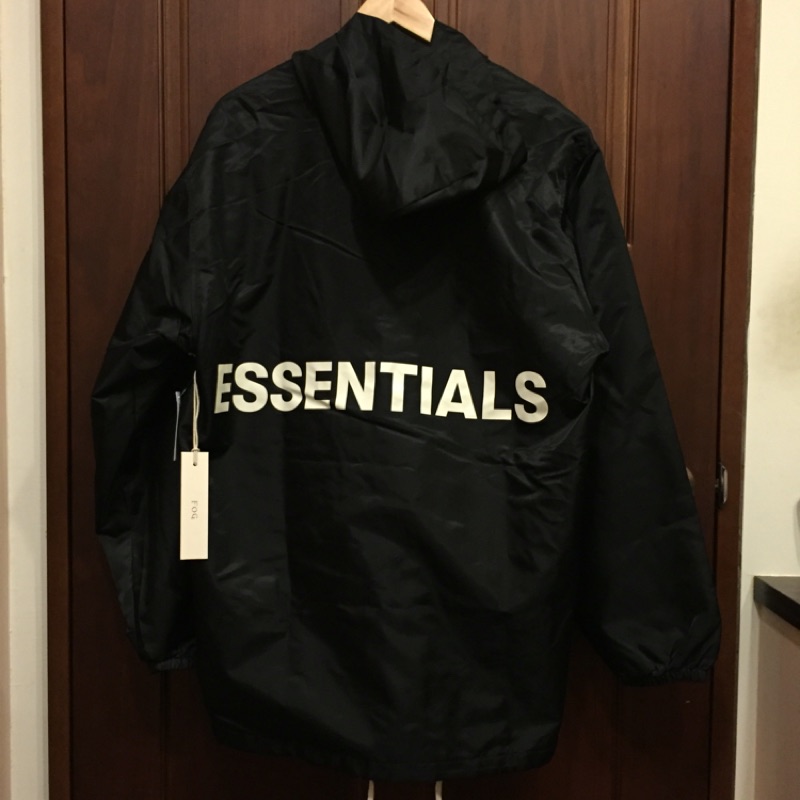 FOG fear of god essentials coach jacket 教練外套 防風外套 連帽 supreme