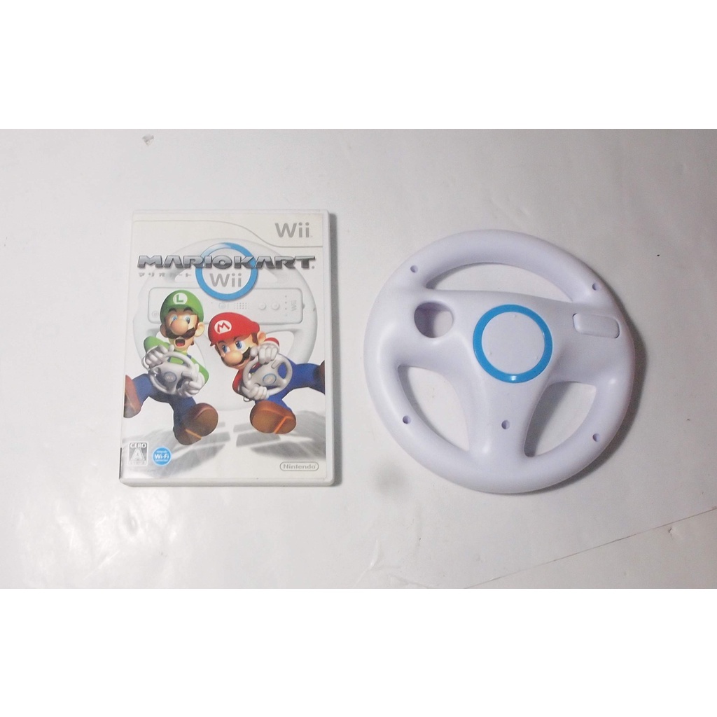 Wii原版遊戲片 --瑪利歐賽車MARIO KART +方向盤 /日文版