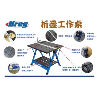 【現貨免運】Kreg 木工桌 鋸馬 折疊桌 摺疊桌 工作臺 工作臺 工作桌 工作架 多功能 折疊 夾持 萬用桌 工作臺