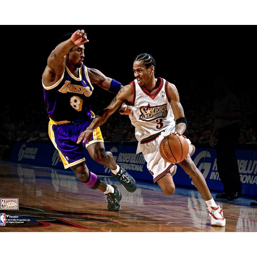 NBA KOBE 艾佛森 籃球 對戰 戰神 照片 8X10吋 21X25公分 收藏