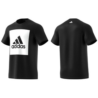 Adidas 愛迪達 黑色 基本款 大 Big Logo 短袖 T恤 ESS Tee S98724【高冠國際】