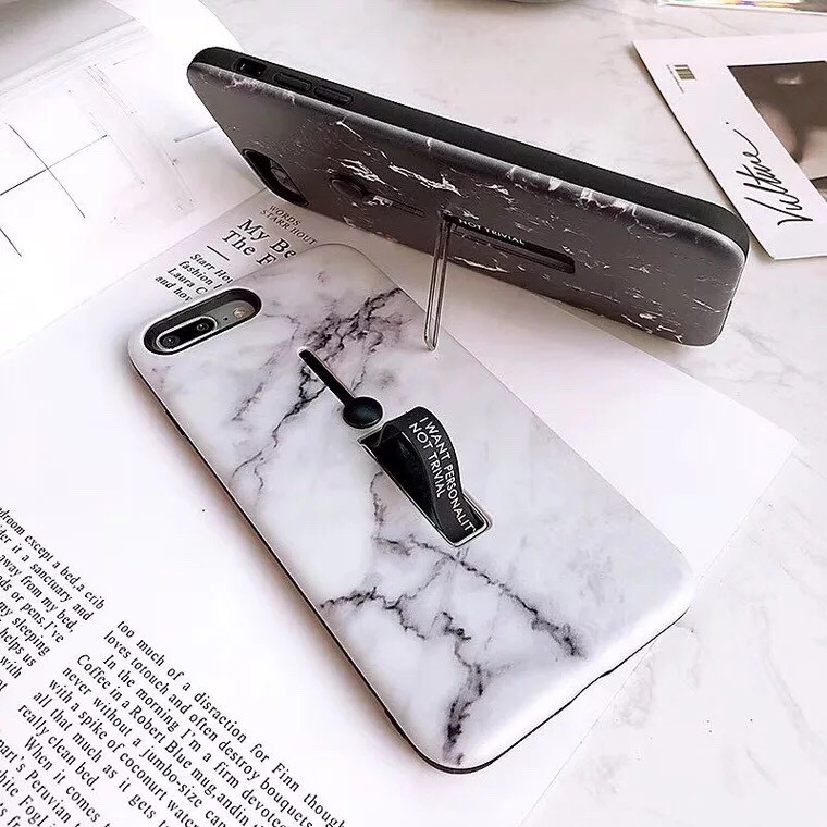 《台灣現貨》 大理石紋 iPhone 6 7 plus 8 X Xs Xs max 手機殼 手機支架 保護套 防摔殼