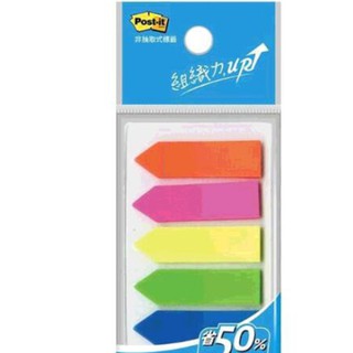 3M Post-it 可再貼非抽取式5色標籤24入 584-5 - 12公釐 x 43公釐 D127047