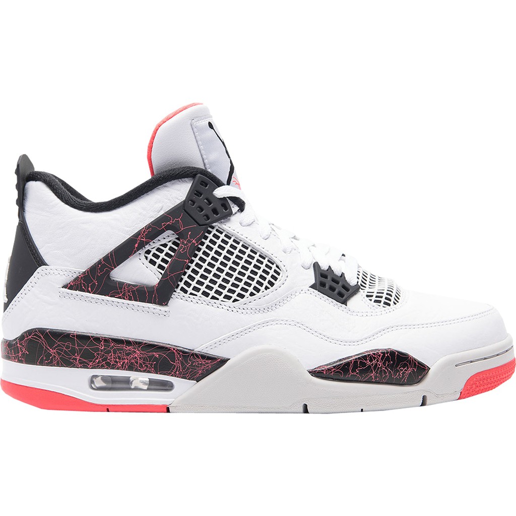 air jordan 4 white black bright crimson