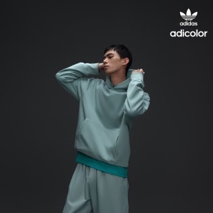 【R-MAN】 Adidas 帽T 帽踢 多色 Adicolor 素面 三葉草 淺藍 HF6375 湖水綠 HF6378