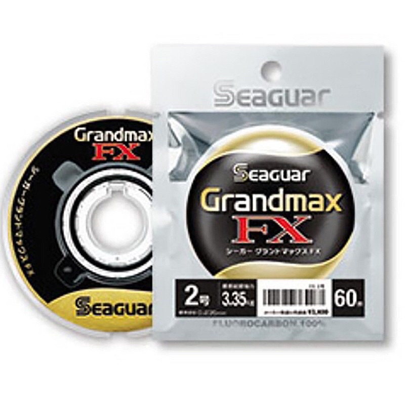 《Seaguar》New GRANDMAX FX-60M(黑)卡夢線 碳纖線 頂級子線 1號/1.5號/2.5號