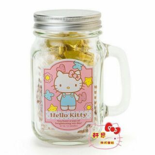 KITTY 凱蒂貓 玻璃 果汁杯 梅森杯 梅森罐 玻璃杯 玻璃罐 儲物罐 收納罐 置物罐 432808