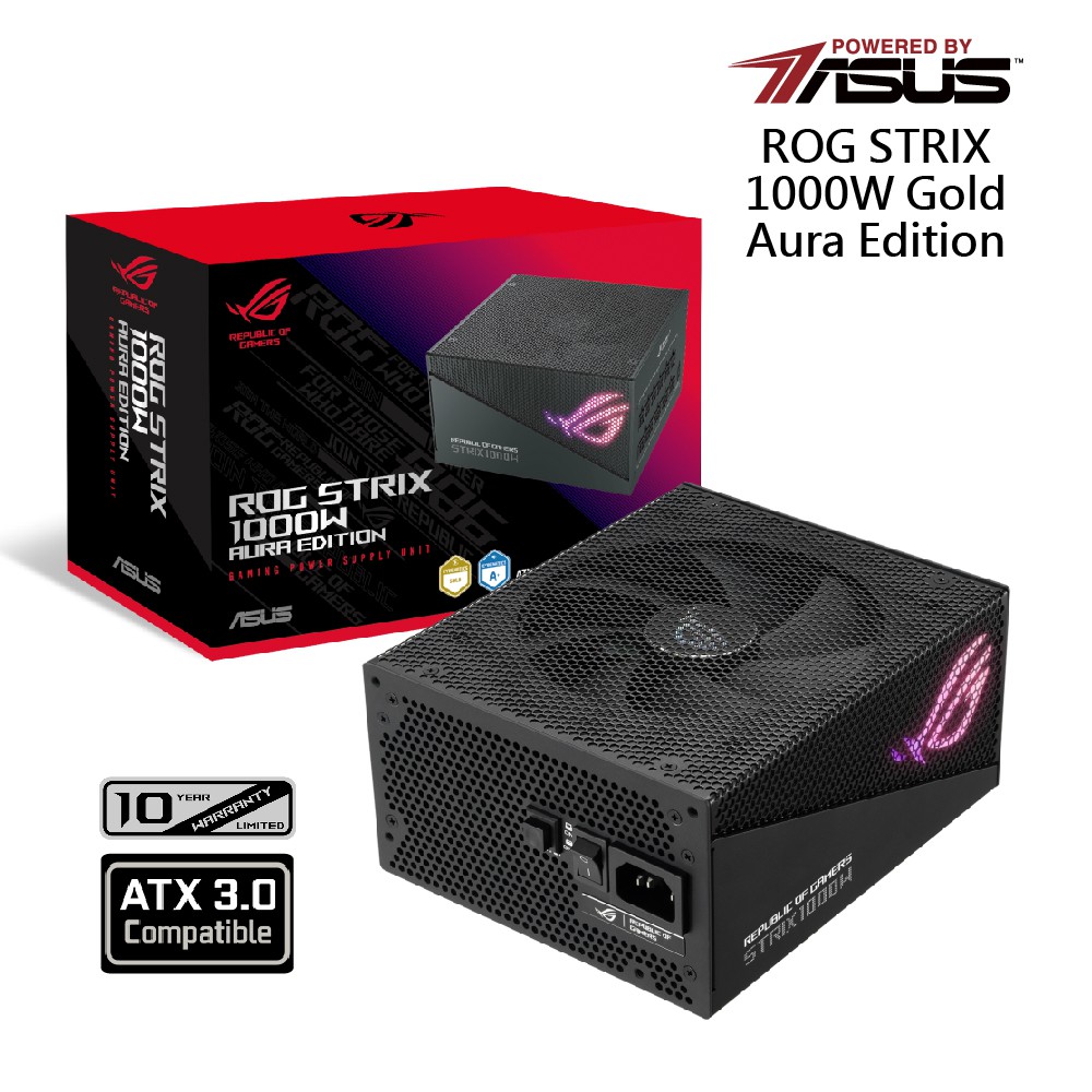 華碩 ROG STRIX 1000W Gold Aura-Edition 電源供應器 現貨 廠商直送