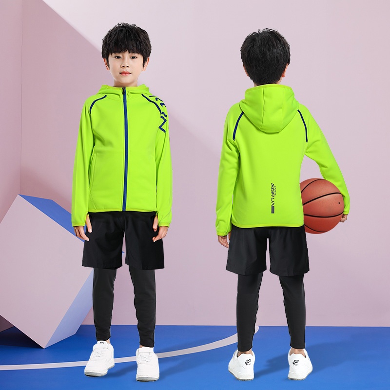 兒童 籃球服 男 秋冬季 長袖 緊身 打底 球衣 足球 運動服 加絨 訓練 套裝 定制 兒童運動服 定制籃球服