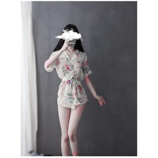 臺灣公司❤️開發票 情趣和服 薄紗和服 性感浴衣 浴衣款睡衣 雪紡 睡裙 制服誘惑 睡衣套裝 直播 自拍外拍 女生睡衣