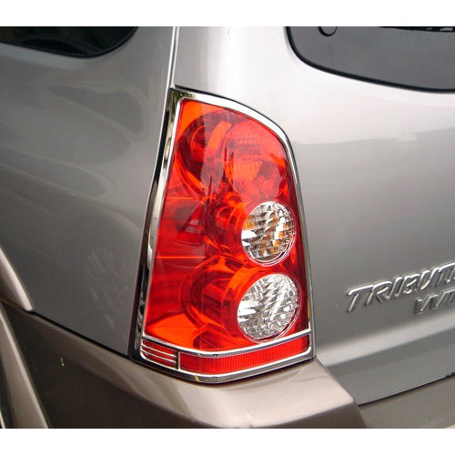 圓夢工廠 Mazda 馬自達 Tribute 邱比特 2006~on 改裝 鍍鉻銀車燈框飾貼 後燈框 尾燈框