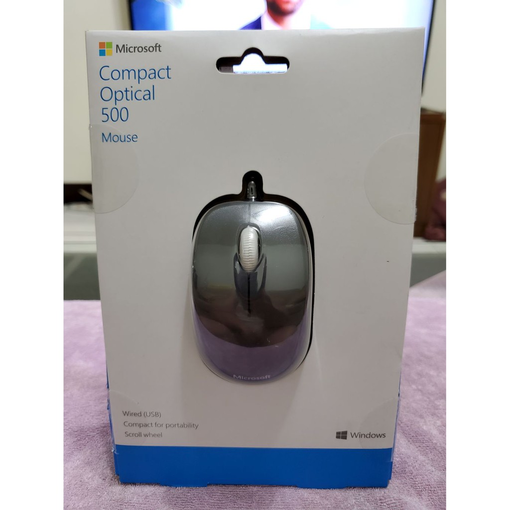 微軟 Compact Optical Mouse 500 光學精靈鯊 (黑色) 全新已拆封