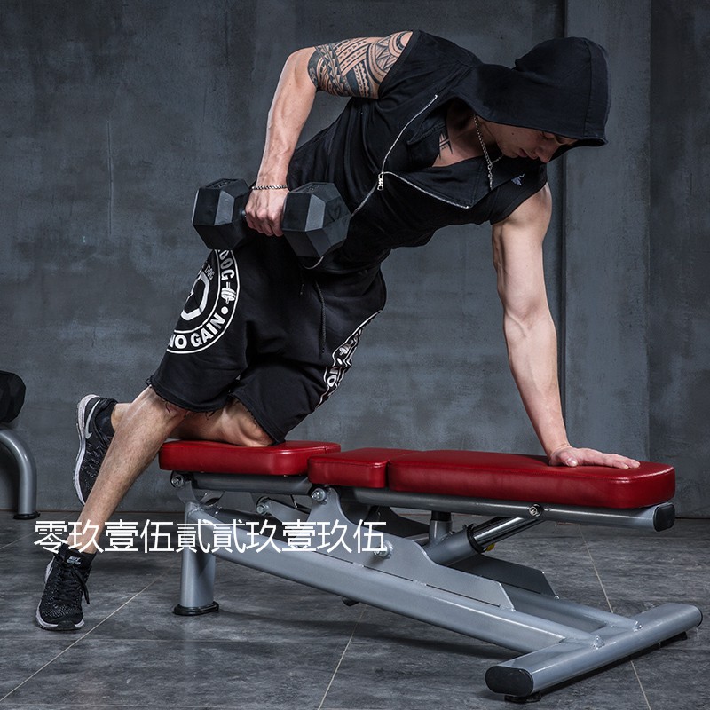 【精品健身器】  豫龍多功能可調節練習椅腹肌板仰臥起坐板臥推凳啞鈴凳健身器材