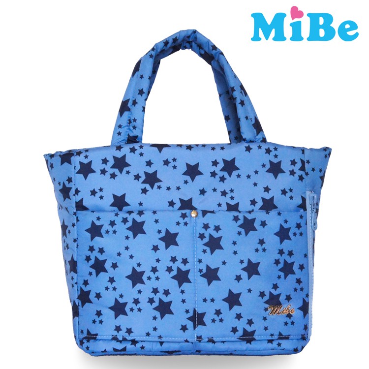 【MiBe】Bonnie 輕量空氣手提包-星空藍(媽媽包/情侶包/親子包)防潑水