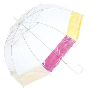 彩色雨傘創意彩虹透明雨傘小清新長柄傘韓版ins風自動雨傘 蝦皮購物