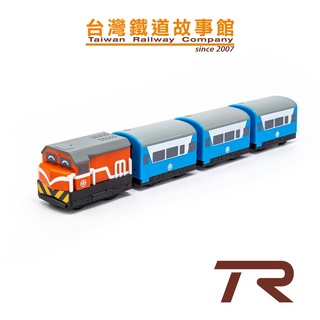 鐵支路模型 QV007T2 台灣鐵路 R100橘 復興號 柴電機車 台鐵迴力車 火車玩具 | TR台灣鐵道故事館