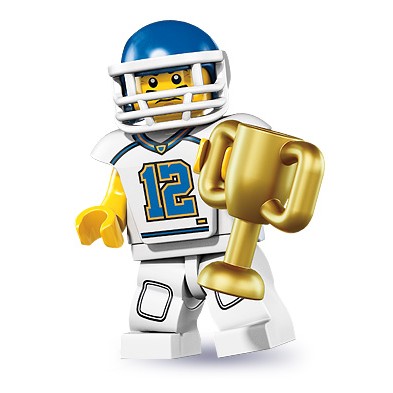 ［想樂］『人偶』全新 樂高 Lego 8833 5 第八代人偶包 美式足球選手 Football Player
