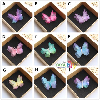 Yaya baby 髮飾配件 夢幻 高模擬蝴蝶 髮夾 （個）