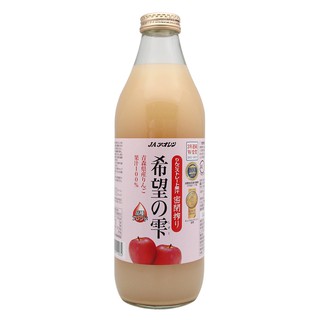 日本 JA青森農協 希望の雫100%蘋果汁 1000ML*6瓶箱