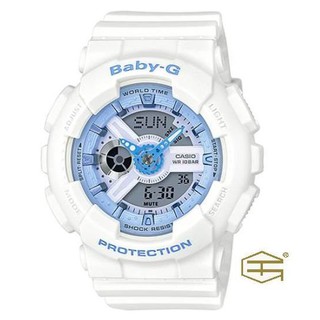 【天龜】CASIO Baby-G 時尚潮流 粉嫩繽紛 雙顯休閒錶 BA-110BE-7A
