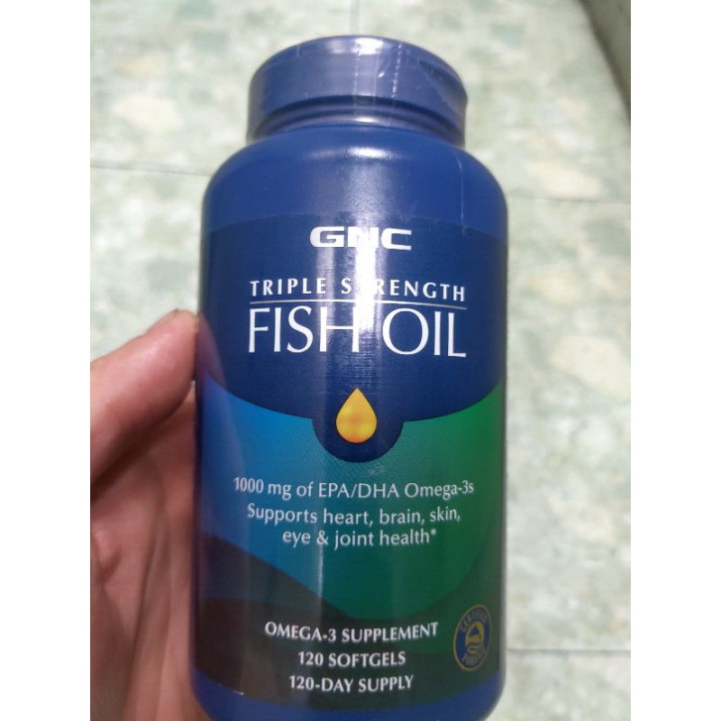 GNC（健安喜） Triple strength FISH OIL 一般型 120錠