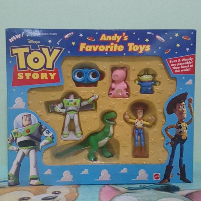 【MiKi】 現貨 正版 玩具總動員 Andy's Favorite Toys 安迪最喜歡的玩具 公仔組套 新品 未拆封