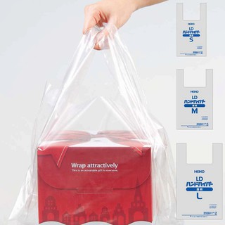 ☆╮Jessice 雜貨小鋪╭☆日本進口 透明 LD 背心袋 手提塑膠袋 包裝用品 (每包100枚) 厚0.05ｍｍ