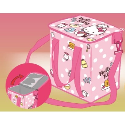 ~星星之屋~[全新]7-11 Sanrio三麗鷗明星上班趣Work FUN立體保冷袋-Hello Kitty款
