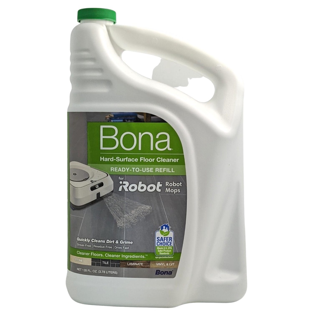 Bona 磁磚石材硬地板清潔劑3.78L 適用 iRobot Braava Jet m6 240 擦地拖地機器人抹地機