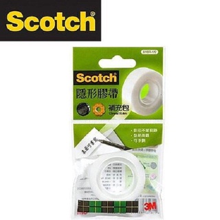 【dr.life生活館】3m scotch隱形膠帶補充包810r 透明袋12mm x 11.4m.隱形膠帶.可書寫.原廠