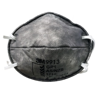 3m9913碗型活性碳口罩 (頭戴式)(15個入)【GP1等級】 3M口罩 9913 9913V 頭戴式碗型防護