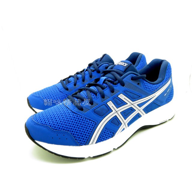 6折出清 亞瑟士 ASICS GEL-CONTEND 5 男用慢跑鞋 1011A256-400 藍色