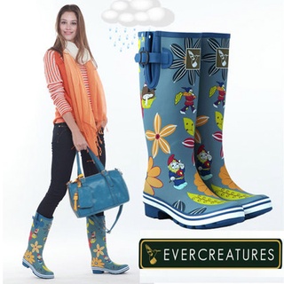 英國大牌 正品 Evercreatures 雨鞋 雨靴 女鞋 套鞋水靴防水鞋防滑橡膠雨鞋女 品質保障 手工打造 晴雨兩穿