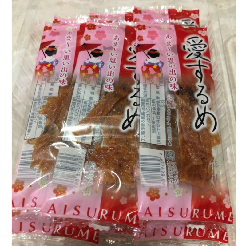 「現貨」日本 一榮 愛 魷魚 愛魷魚片 醬燒 蜜汁 魷魚片 魚片 烤魚片 80g (20入X4g)