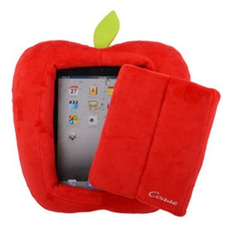 車之嚴選 cars_go 汽車用品【IPAD-1】iPad / Tablet平板電腦專用蘋果造型閱讀抱枕-兩色選擇