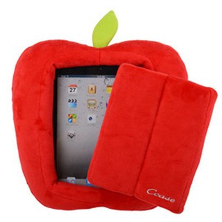 車之嚴選 cars go 汽車用品【IPAD-1】iPad / Tablet平板電腦專用蘋果造型閱讀抱枕-兩色選擇