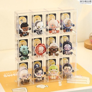 【熱銷】【現貨】盲盒收納盒 手辦展示盒 泡泡瑪特陳列櫃 娃娃展示櫃 壓克力展示架 公仔造景陳列場景潮包精品館