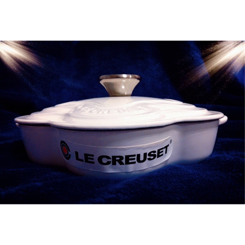 Le Creuset 20cm 稀有亮白 雪紡粉色 含羞草黃 鑄鐵淺花鍋 燉飯鍋