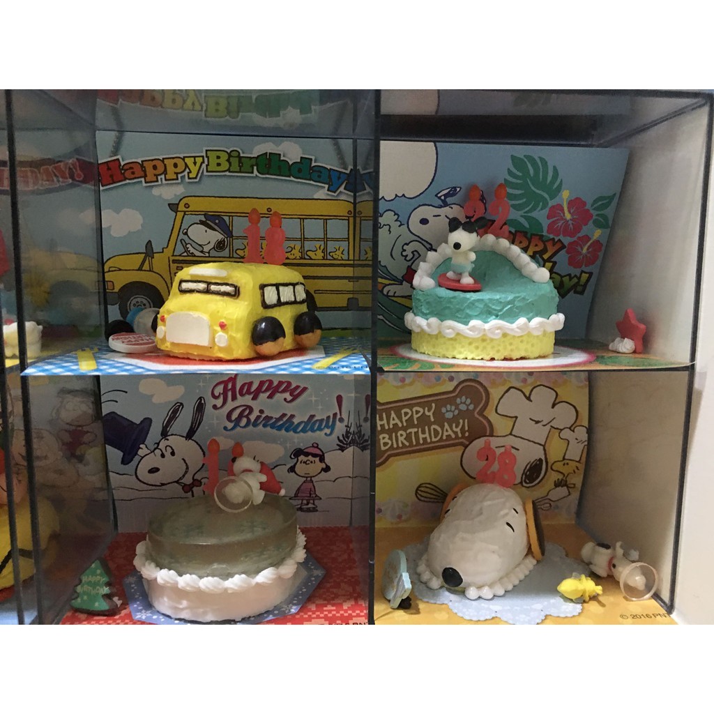 SNOOPY 史努比 10周年生日蛋糕 盒玩