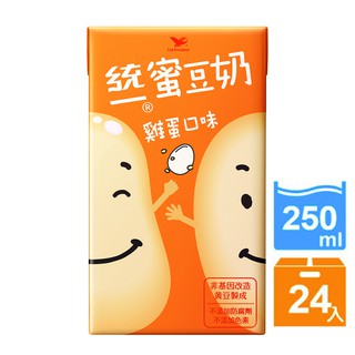 統一蜜豆奶-雞蛋口味(250mlx24入)台北以外縣市勿下單