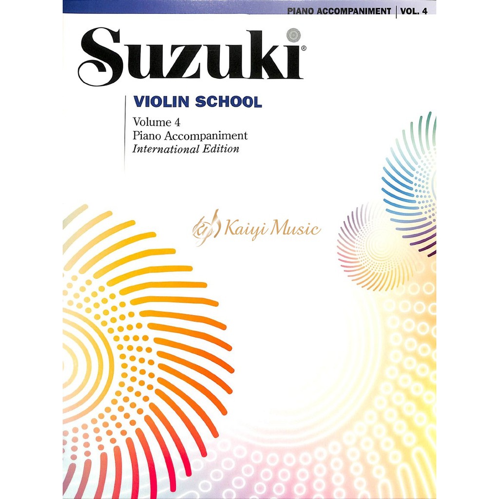 【凱翊︱AF】鈴木 小提琴教本第4冊之〔鋼琴伴奏譜〕Suzuki Violin Vol.4 Piano Acc.